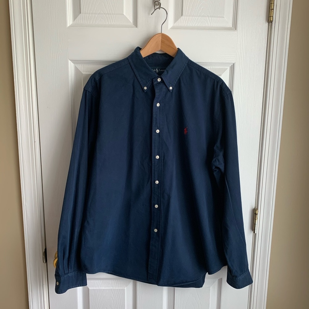 Ralph Lauren Navy Button-Up